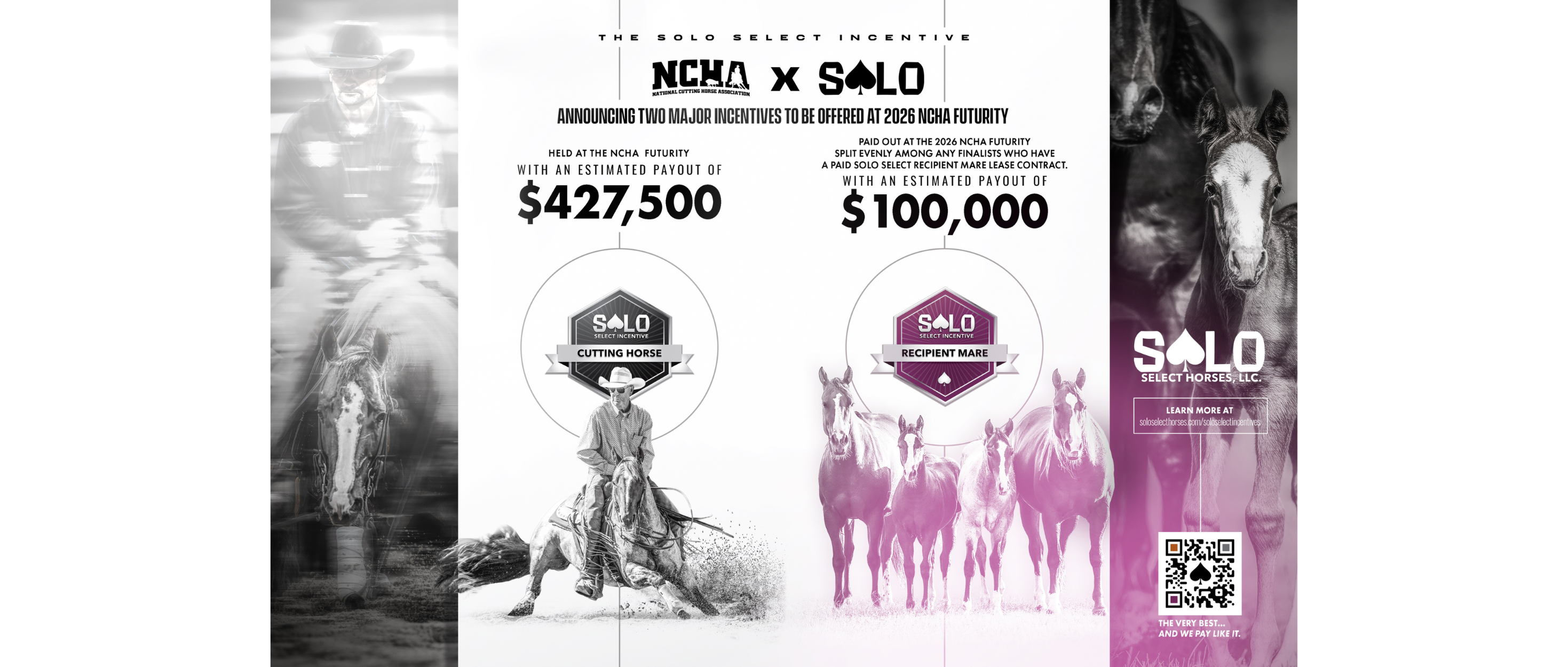 Solo Select Partners with NCHA, Announces Two Major Incentives Worth over $500K+ for 2026 Futurity