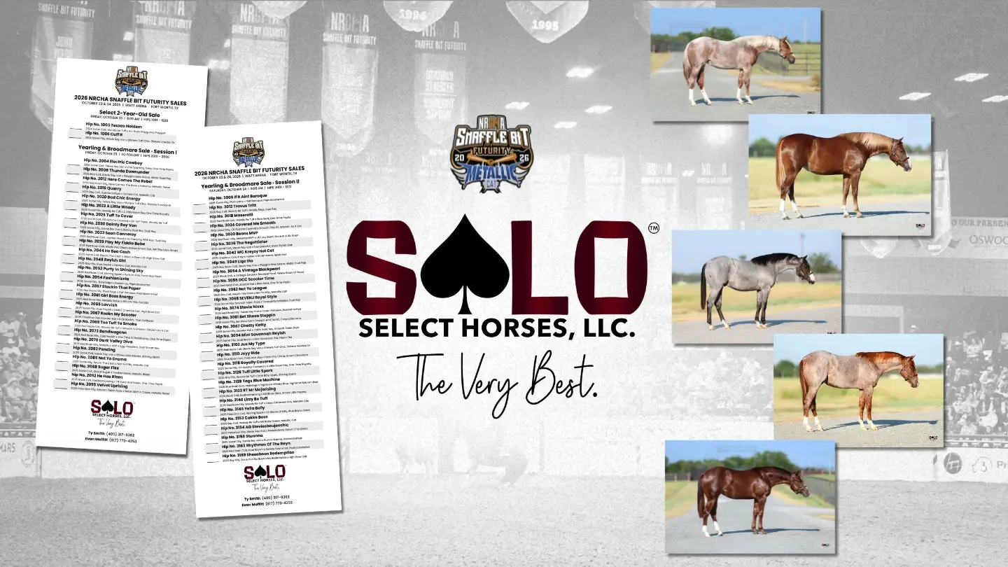 Your First Look at Solo Select’s 57 NRCHA Sale Offerings