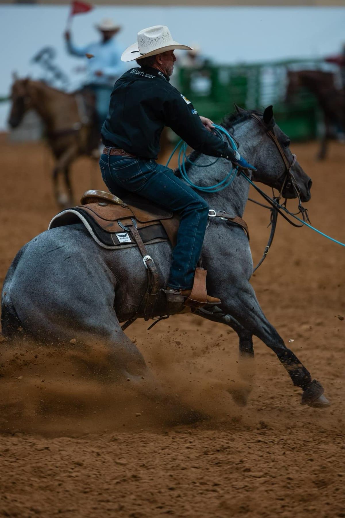 Pride And Joyy, bay roan roping stallion at Solo Select Horses — photo 5