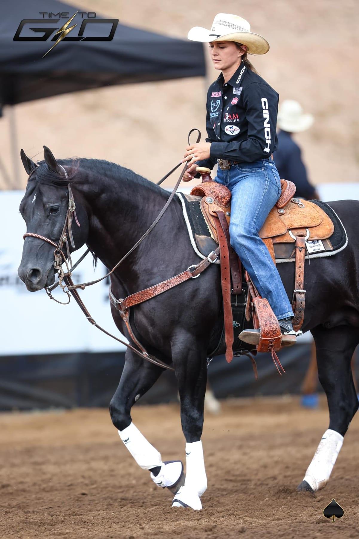 Time To Glo, black roping stallion at Solo Select Horses — photo 12