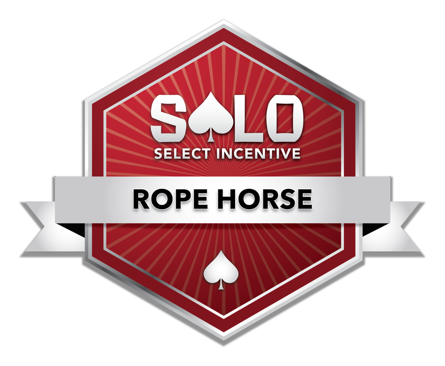 Solo Select Roping Incentive badge — see the 2026 Solo Rope Horse Futurity