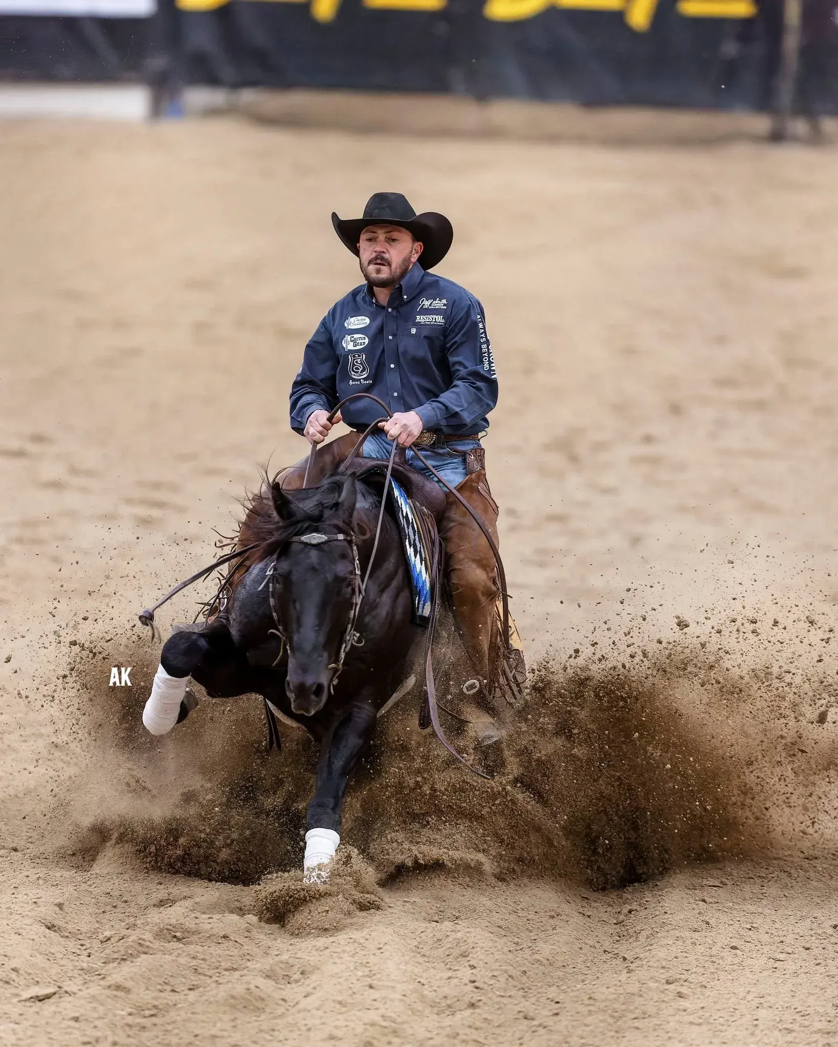 Zak 34 and Justin Wright at the NRCHA Snaffle Bit Futurity